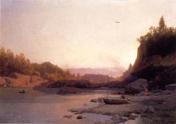 Herman Herzog : Evening on the Susquehanna